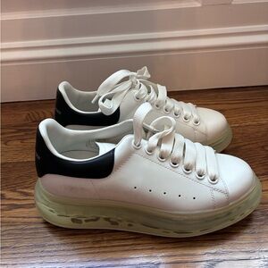 Alexander McQueen White and Black Sneakers